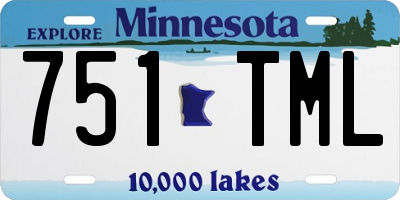 MN license plate 751TML