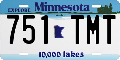 MN license plate 751TMT