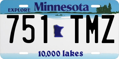MN license plate 751TMZ