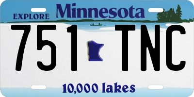 MN license plate 751TNC