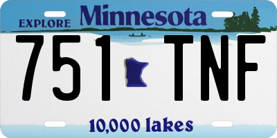 MN license plate 751TNF