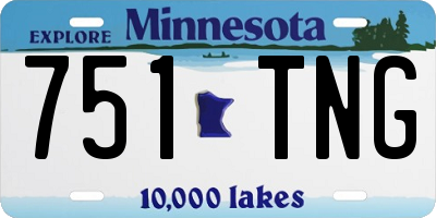 MN license plate 751TNG