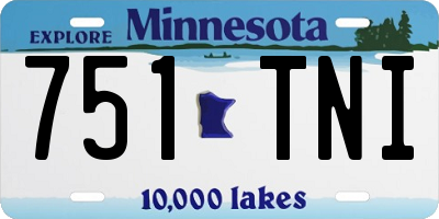 MN license plate 751TNI