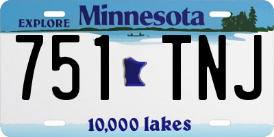 MN license plate 751TNJ