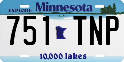 MN license plate 751TNP