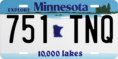 MN license plate 751TNQ