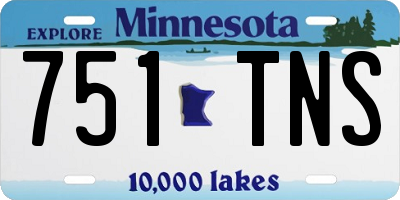 MN license plate 751TNS