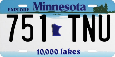 MN license plate 751TNU