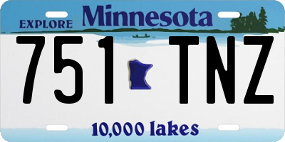 MN license plate 751TNZ