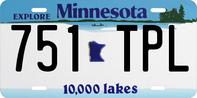 MN license plate 751TPL
