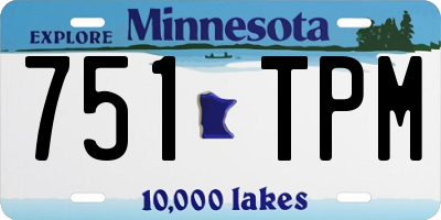 MN license plate 751TPM