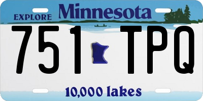 MN license plate 751TPQ
