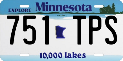 MN license plate 751TPS