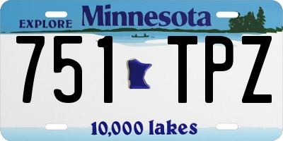 MN license plate 751TPZ