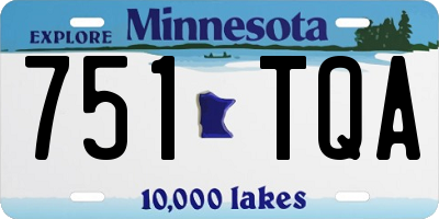 MN license plate 751TQA