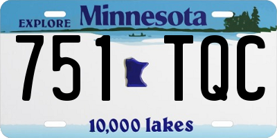 MN license plate 751TQC