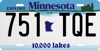 MN license plate 751TQE