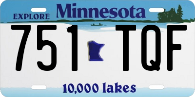 MN license plate 751TQF