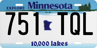 MN license plate 751TQL