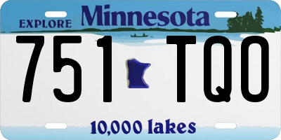 MN license plate 751TQO