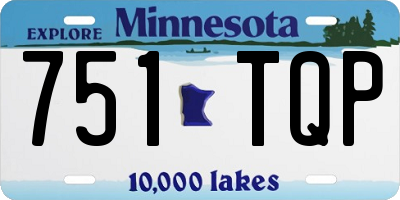 MN license plate 751TQP
