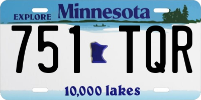 MN license plate 751TQR