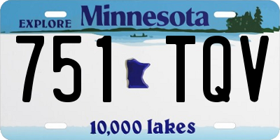 MN license plate 751TQV