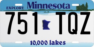 MN license plate 751TQZ