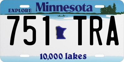 MN license plate 751TRA