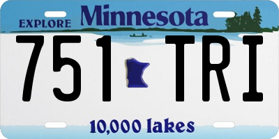 MN license plate 751TRI
