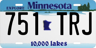 MN license plate 751TRJ
