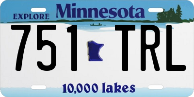 MN license plate 751TRL