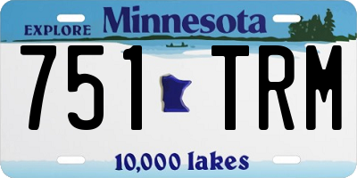 MN license plate 751TRM