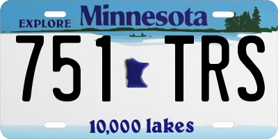 MN license plate 751TRS