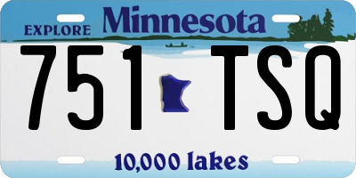 MN license plate 751TSQ