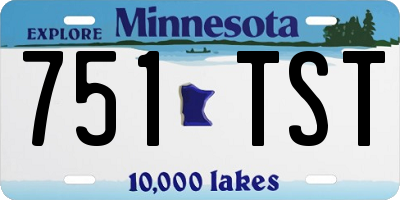 MN license plate 751TST