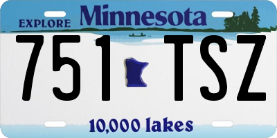 MN license plate 751TSZ
