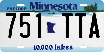 MN license plate 751TTA