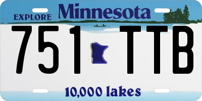 MN license plate 751TTB