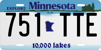 MN license plate 751TTE