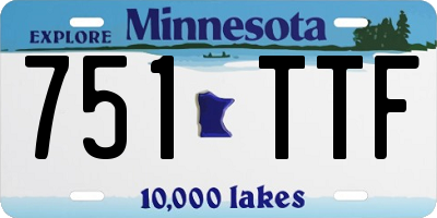 MN license plate 751TTF
