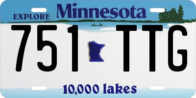 MN license plate 751TTG