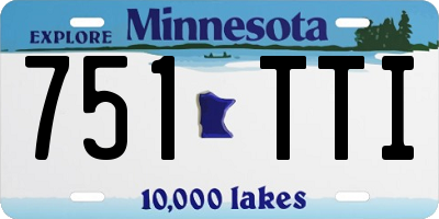 MN license plate 751TTI