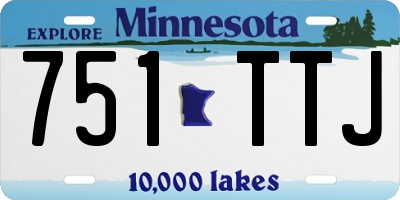 MN license plate 751TTJ