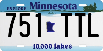 MN license plate 751TTL