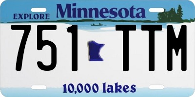 MN license plate 751TTM