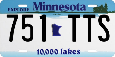 MN license plate 751TTS