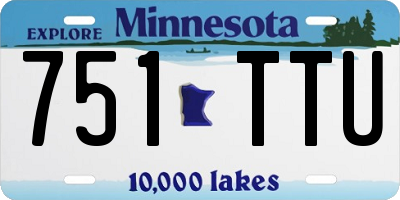 MN license plate 751TTU