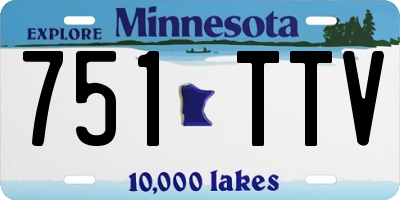 MN license plate 751TTV