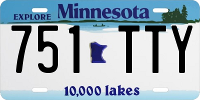 MN license plate 751TTY